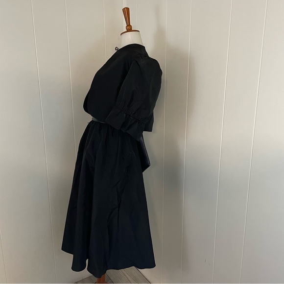 Vintage Puff Sleeve Crop Jacket with Sleeveless A-Line Dress - Picture 13 of 14